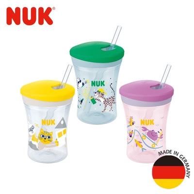 德國NUK-360度防漏吸管杯230mL-顏色隨機