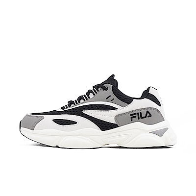 Fila Flamenco [1-J908X-140] 男 慢跑鞋 運動 休閒 透氣 舒適 簡約 穿搭 黑灰白