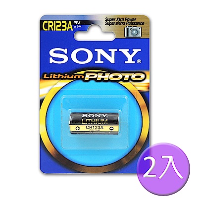 SONY CR123A 3V 一次性鋰電池拍立得 照相機.手電筒.閃光燈等電子產品適用