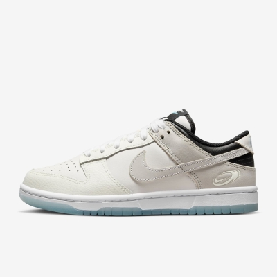 nike dunk low se 女休閒運動鞋-白灰藍-fn7646030