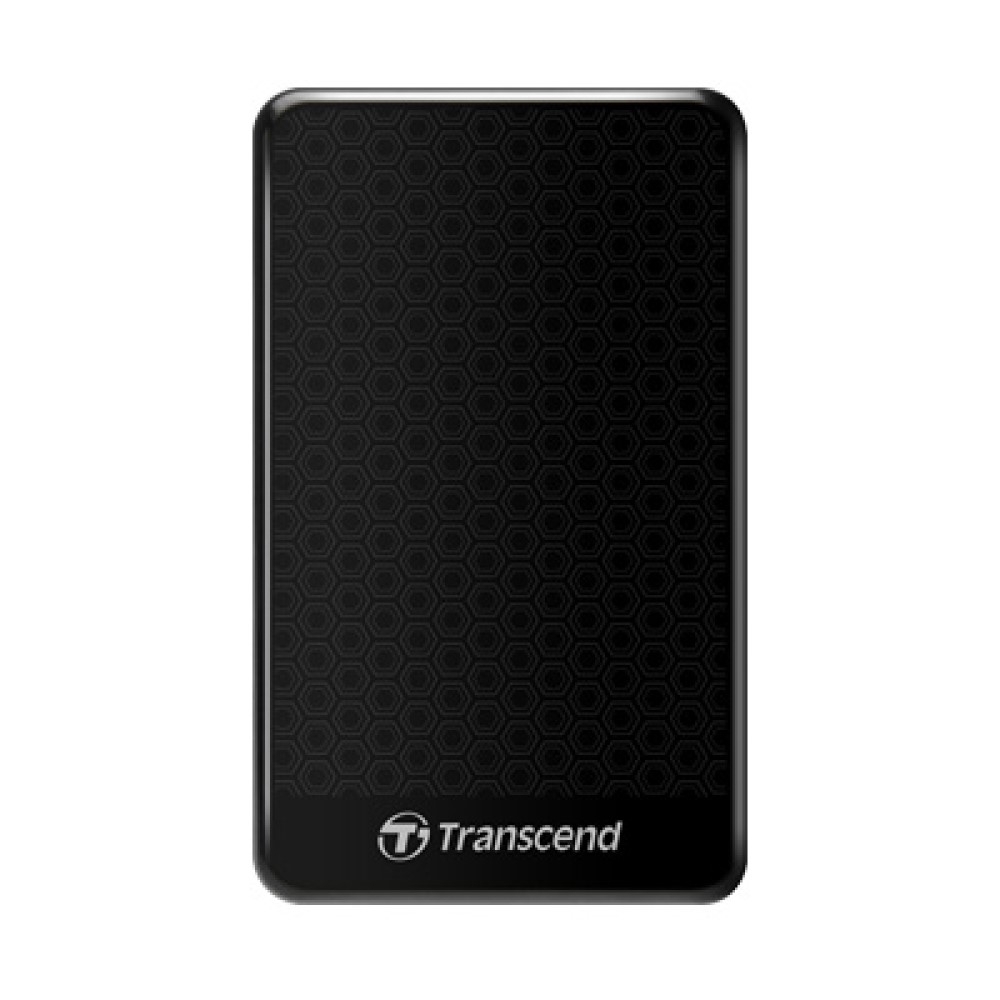 創見 StoreJet 25A3 2.5吋 1TB USB3.1 Gen1 纖薄抗震時尚行動硬碟(黑)-TS1TSJ25A3K