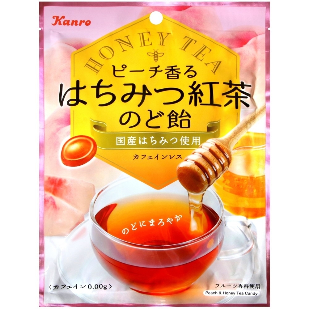 Kanro 蜜桃蜂蜜紅茶風味喉糖 75g 糖果 喉糖 口香糖 Yahoo奇摩購物中心