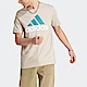 Adidas M BL SJ T IJ8575 男 短袖 上衣 T恤 亞洲版 運動 訓練 休閒 基本款 棉質 沙色 product thumbnail 1