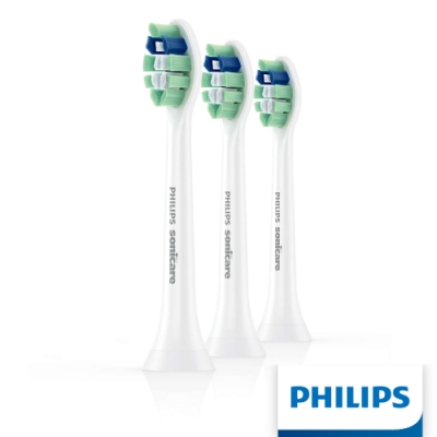 【Philips 飛利浦】Sonicare 牙菌斑清除刷頭三入組 HX9023/05(白)