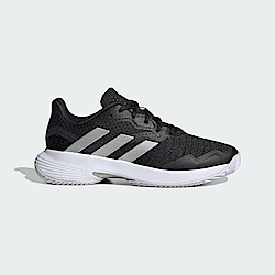 Adidas Courtjam Control W [ID1545] 女 網球鞋 運動 訓練 透氣 緩震 穩定 黑銀