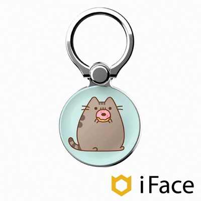 日本 iFace x Pusheen Smart Ring 胖吉貓限量聯名款手機指環 - 甜甜圈