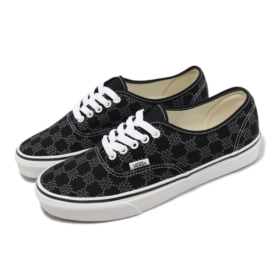 Vans 休閒鞋 Authentic 黑 灰 男鞋 帆布 滿版Logo 低筒 百搭 VN0A5KS9BLA