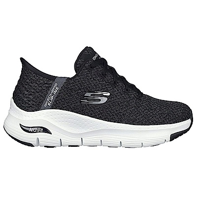 Skechers Arch Fit [232454BKW] 男 健走鞋 運動 步行 瞬穿舒適科技 支撐 穩定 透氣 黑白