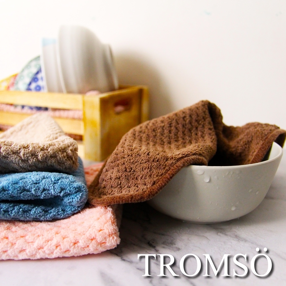 TROMSO 品味生活 極致柔軟格紋吸水萬用巾12入組