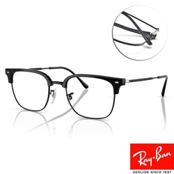 RayBan 雷朋 紳士眉框光學眼鏡 木村拓哉同款/黑#RB7216F 8373-53mm