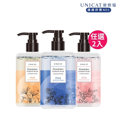 UNICAT 任選兩入 草本花香 私密清潔露 超值組合 200ml