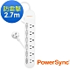 PowerSync 群加 防雷3孔6開6插延長線9尺/2.7米(PWS-EAS6627) product thumbnail 2