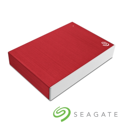 Seagate Backup Plus Portable 5TB 外接硬碟-櫻桃紅