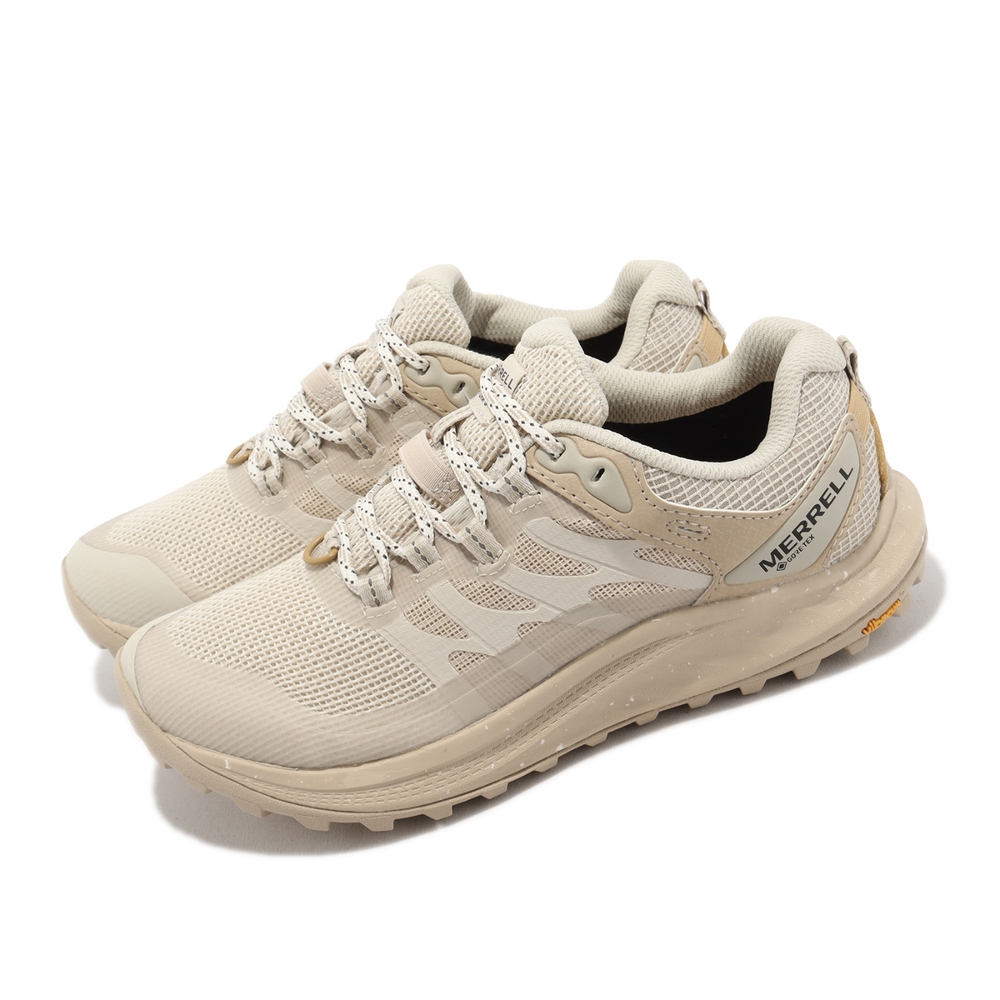 Merrell 戶外鞋 Antora 3 GTX 奶茶 黑 米白 女鞋 防水 越野 郊山 黃金大底 反光 ML067740