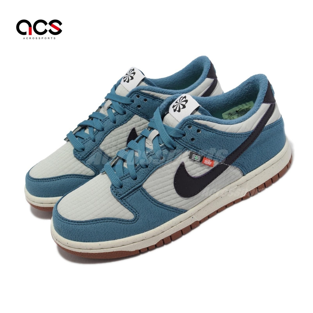 Nike 休閒鞋Dunk Low SE GS 大童Toasty 女鞋回收材質藍紫DC9561400