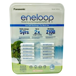 【Panasonic 國際牌】ENELOOP 4號充電電池 10顆裝 (日本製)