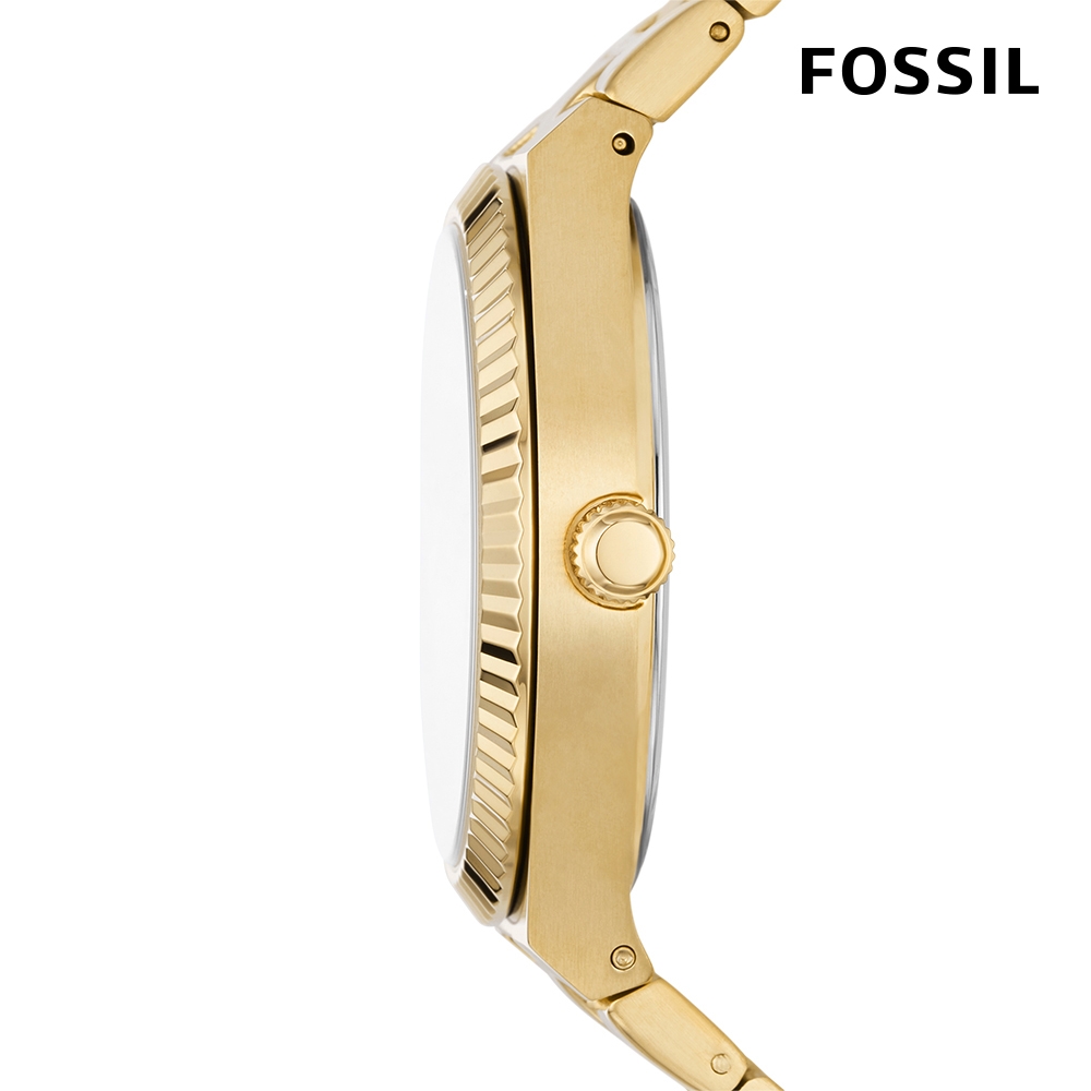 FOSSIL Scarlette 簡約金耀質感女錶金色不鏽鋼錶帶38 MM ES5299 | 女錶