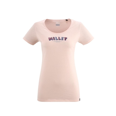 MILLET RETRO 女 有機棉短袖上衣 珍珠粉-MIV94169415