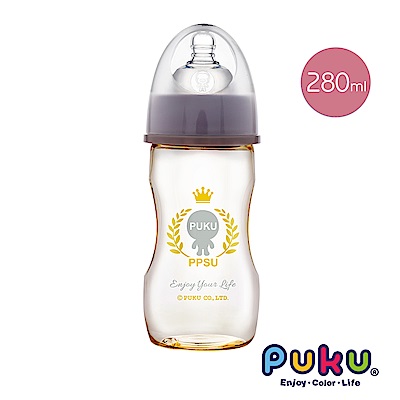 【PUKU】PPSU Smile母乳實感寬口奶瓶280ml