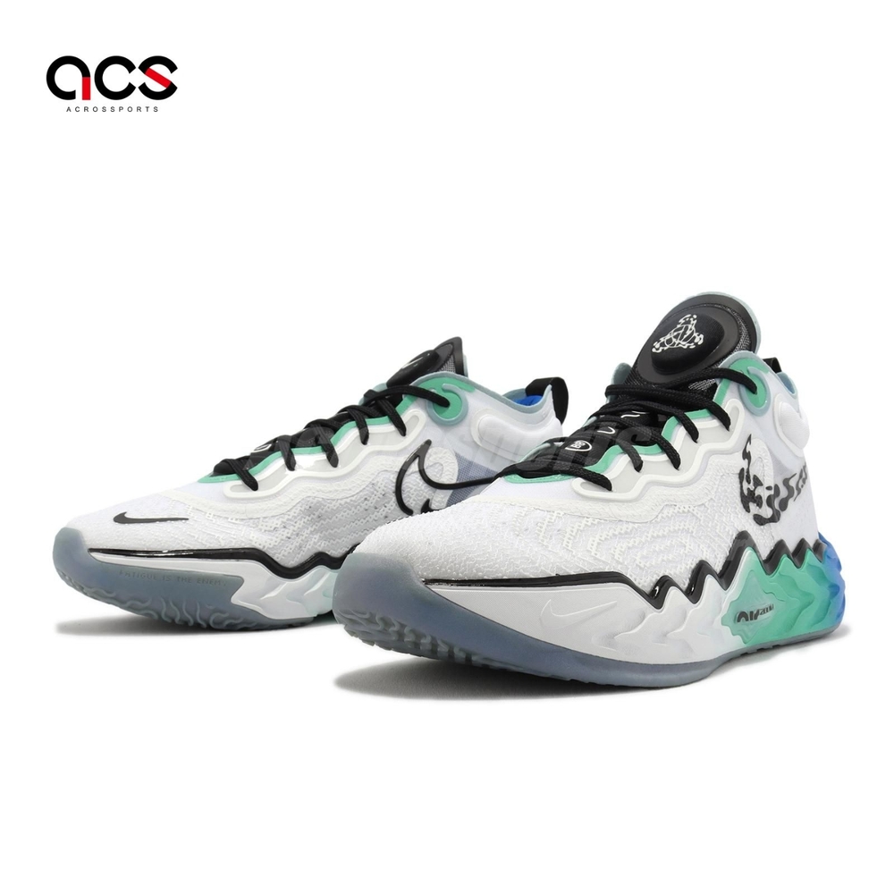 Nike 籃球鞋Air Zoom G T Run EP 男鞋Unlock Your Space 白藍綠FN3421