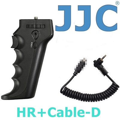 JJC快門線把手HR+Cable-D(相容Panasonic原廠DMW-RSL1快門線)適S1H,S1R,S1RM,S1M,S1,S5 IIx,S5K,GH6,GH5,G9,FZ1000 II