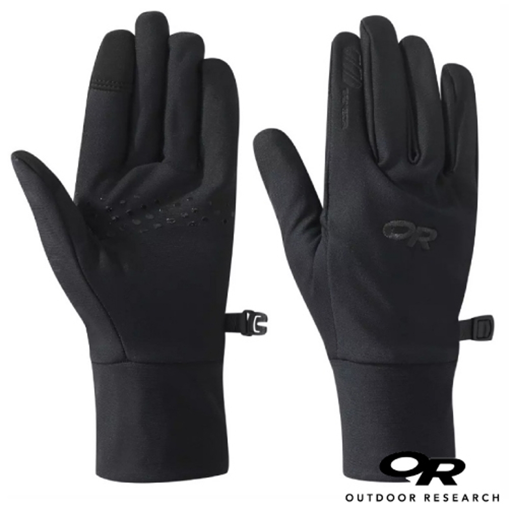 Outdoor Research 女 Vigor Lightweight Sensor Gloves 輕薄刷毛保暖手套_觸控手套_黑