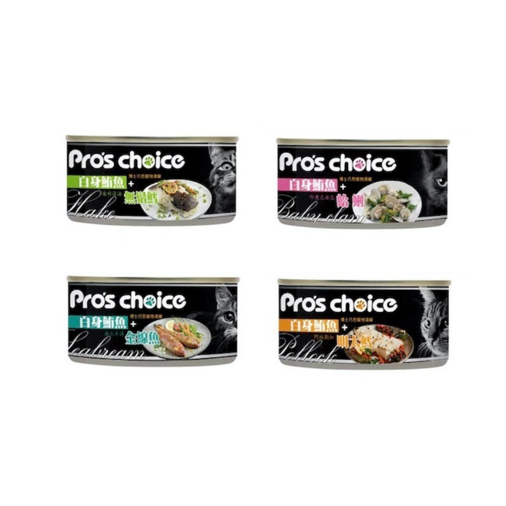 Pro's Choice博士巧思貓湯罐 80g(博士巧思寵物湯罐) x 24入組(購買二件贈送全家禮卷50元x1張)