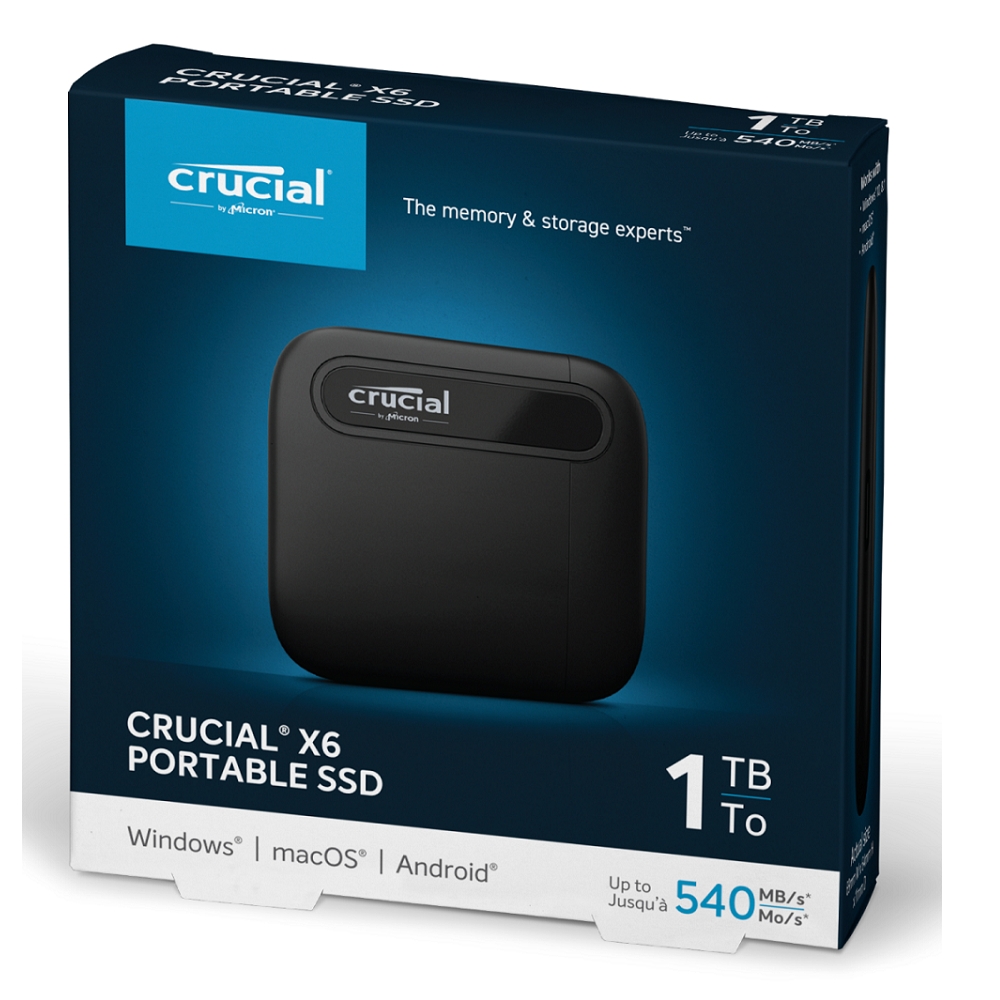 Micron Crucial X6 1TB 外接式SSD | 2.5吋 1TB外接硬碟 | Yahoo奇摩購物中心