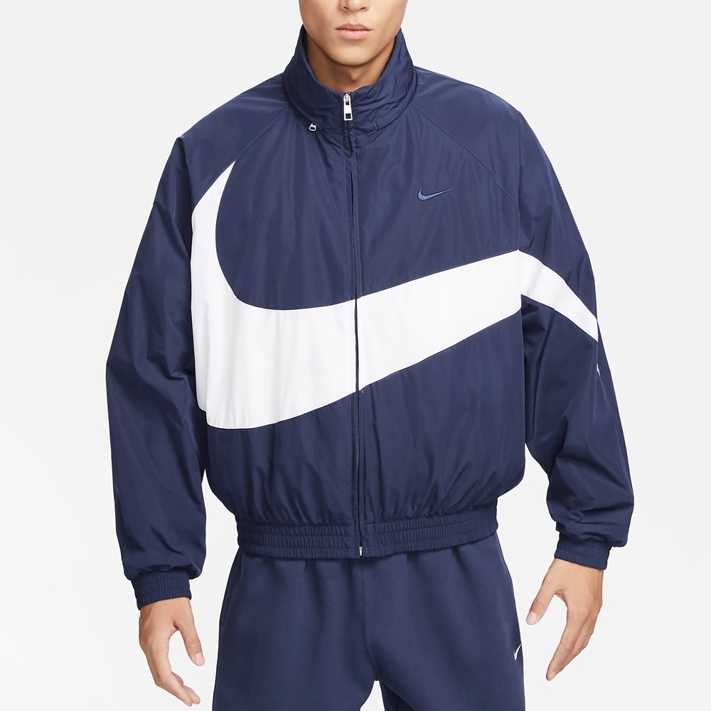 NIKE AS M NK SWOOSH WVN JKT 男運動外套-藍白色-FB7878410 | NIKE