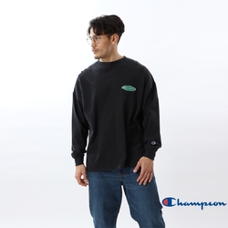 Champion CASUAL落肩Logo長袖Tee(黑色)