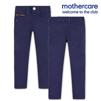 mothercare 專櫃童裝 海軍藍拉鍊設計長褲 (3-6歲)