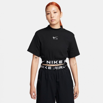 NIKE 上衣 女款 短袖上衣 運動 短版 AS W NSW AIR SS CROP TOP 黑 FB8247-010