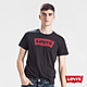 Levis 男款 短袖T恤 / 修身版型 / 斑駁款LOGO / 黑色 product thumbnail 1