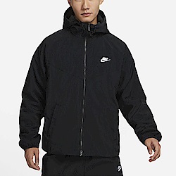 Nike NK WR WINTER WVN HD JKT [FB8619-010] 男 連帽 外套 毛絨 保暖 休閒 黑