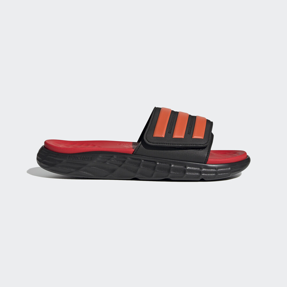 Adidas Duramo Sl Slide 拖鞋-03 [FY8787] 男女鞋 輕量 游泳 海灘 舒適 黑 紅