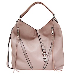 REBECCA MINKOFF MOTO HOBO 牛皮肩背/斜背包-復古粉