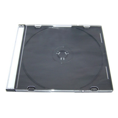 DigiStone單片超薄CD/DVD硬殼收納盒/黑色 100片