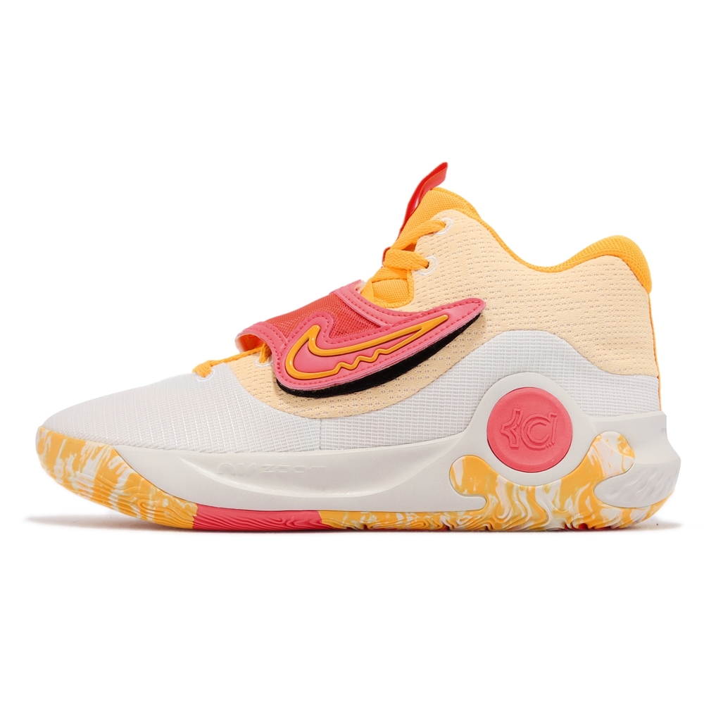 Nike 籃球鞋KD Trey 5 X EP 白橘魔鬼氈Durant 杜蘭特氣墊平民版DJ7554