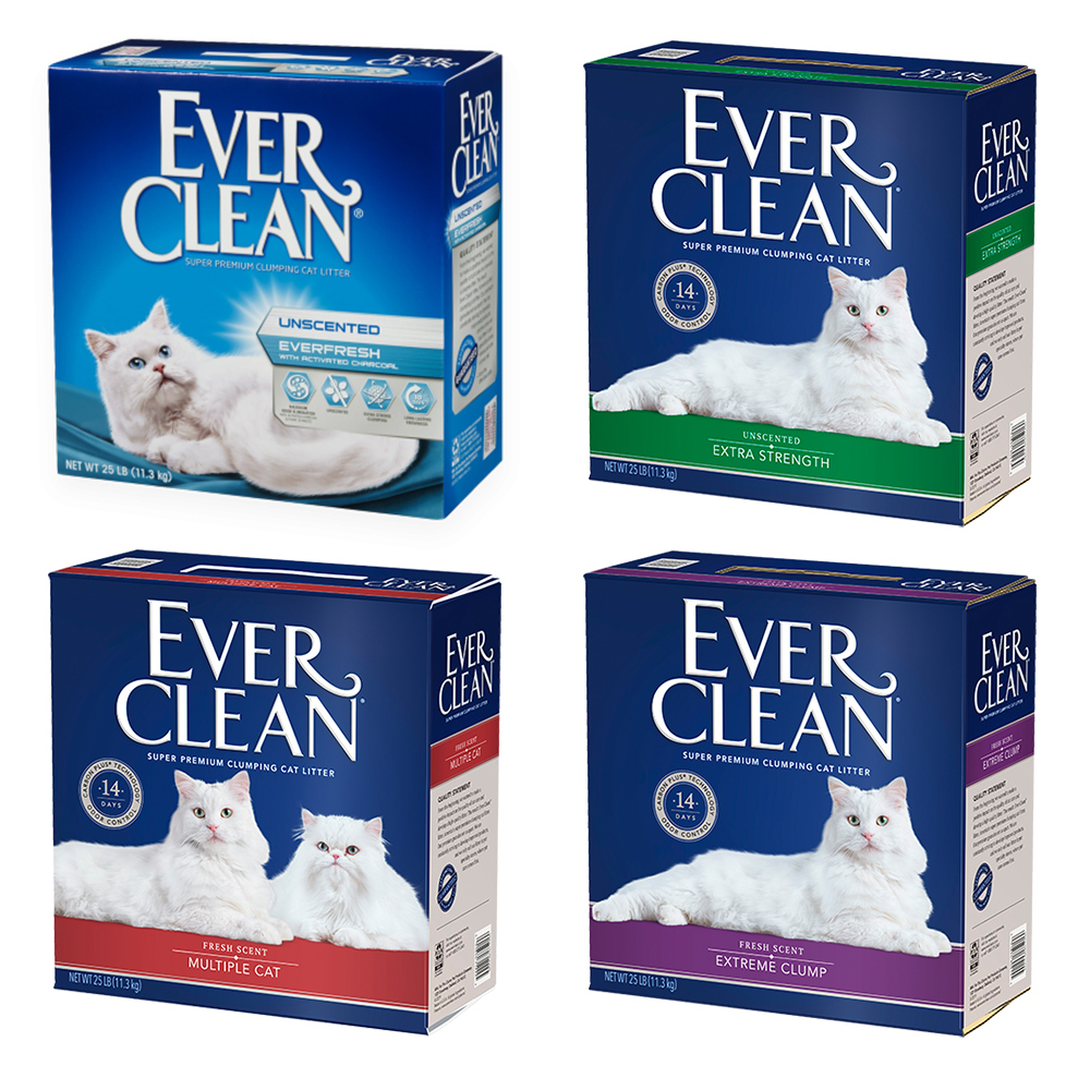 Ever Clean藍鑽 超凝結貓砂 25磅 2盒組