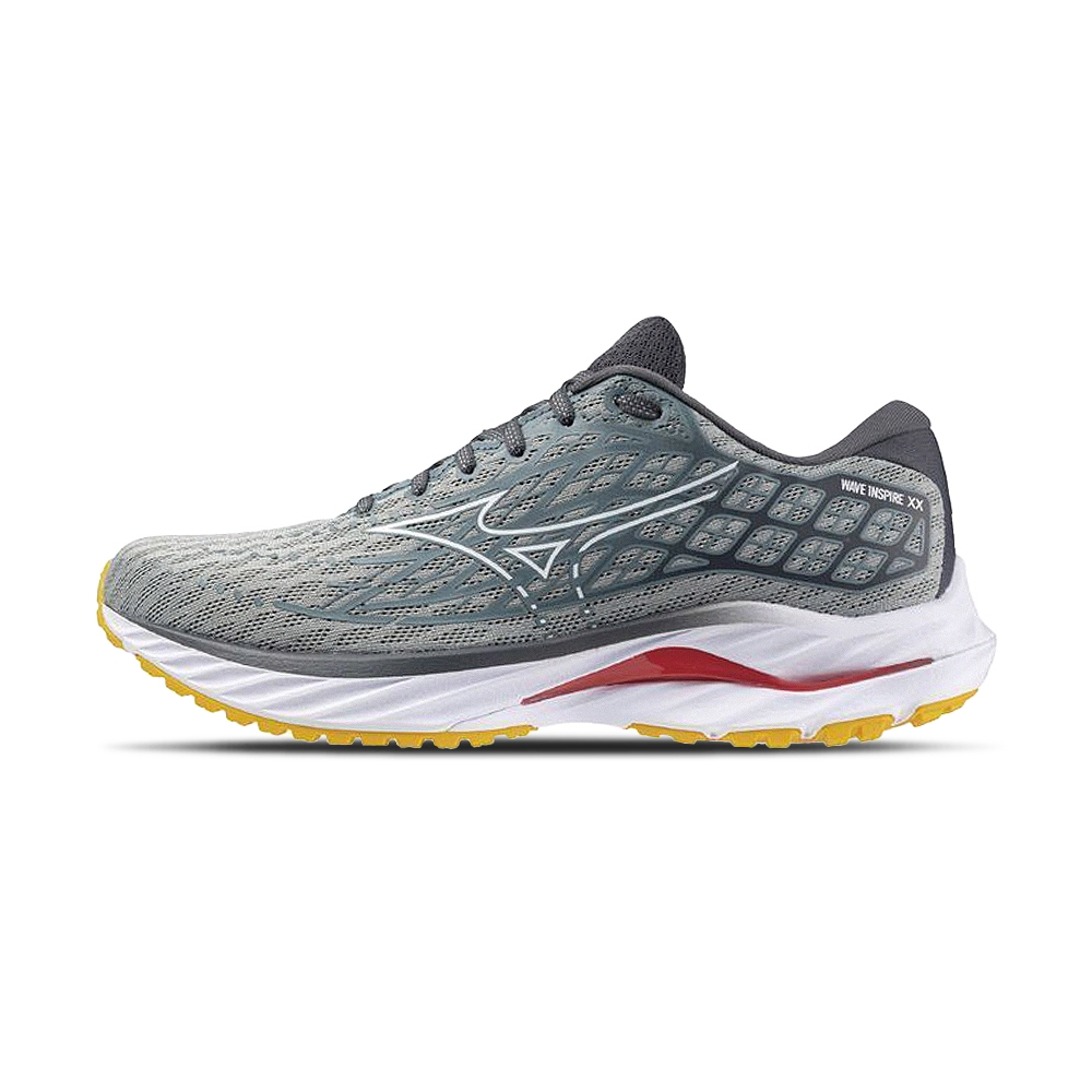 Mizuno Wave Inspire 20 男鞋 白色運動鞋 緩震 支撐型 慢跑鞋 J1GC244404