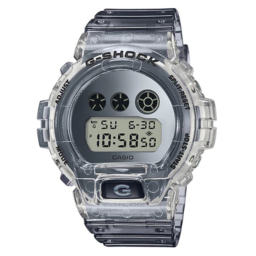 G-SHOCK 80年代復古風透明材質主題休閒錶-(DW-6900SK-1DR)50mm