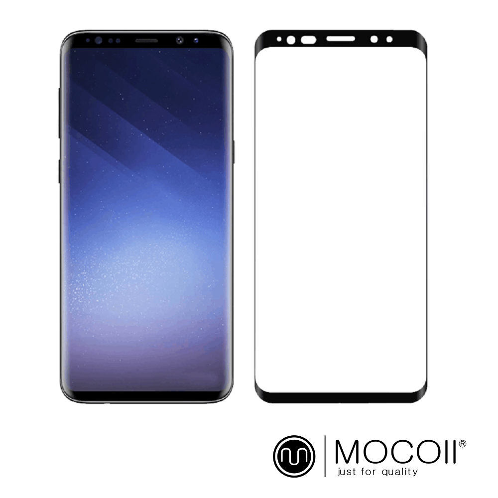 Mocoll - 3D 9H 鋼化玻璃膜 - 三星 S9+ 專用 ( 黑色 )