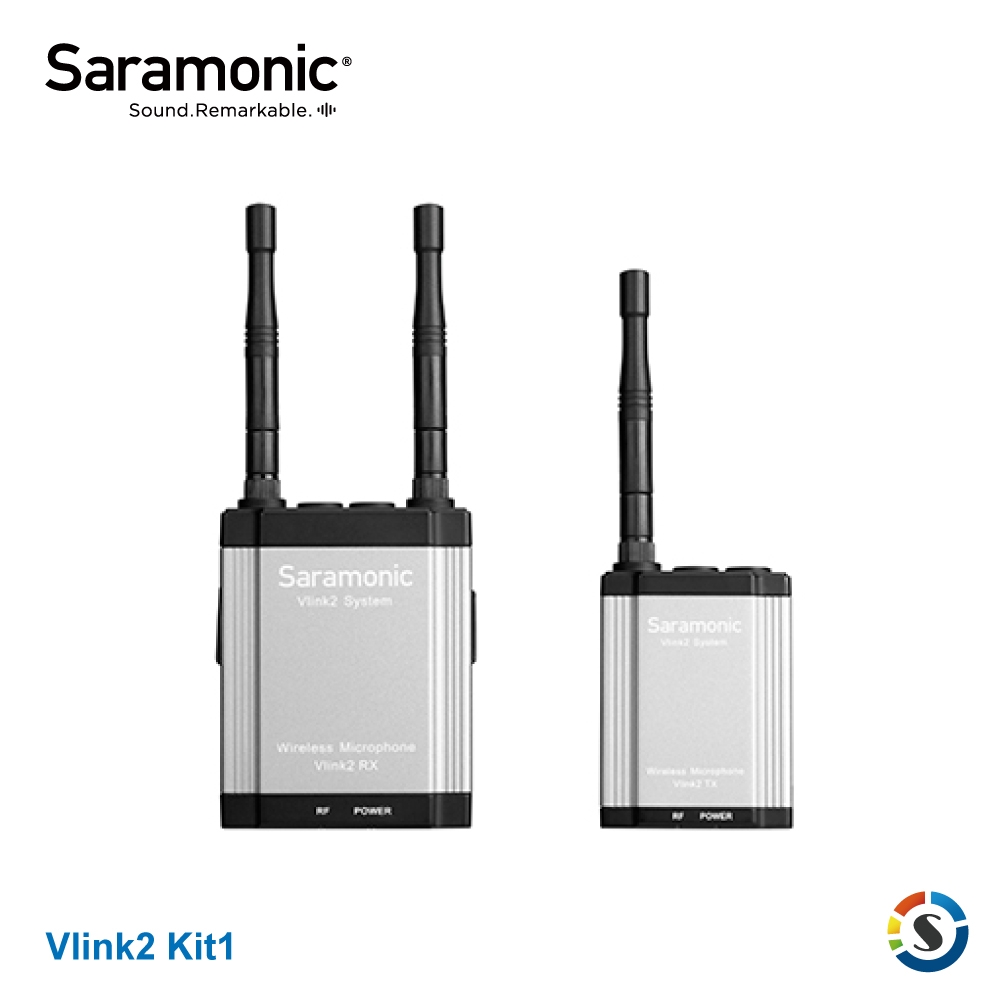 Saramonic楓笛 Vlink2 Kit1 (TX+RX) 一對一無線麥克風系?