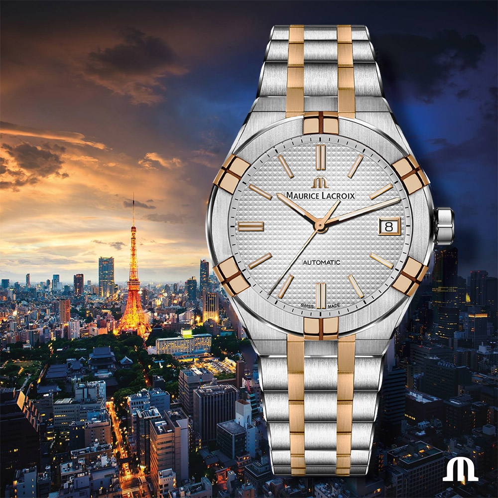 Maurice Lacroix 艾美錶 AIKON 200米潛水機械錶 送禮推薦-39mm AI6007-SS002-430-1