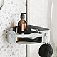 《Umbra》Flex壁掛式浴室三角瀝水置物架(岩灰) | 浴室收納架 瓶罐置物架 product thumbnail 2