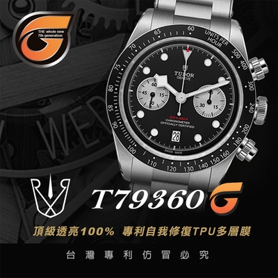 【RX8-G第7代保護膜】帝舵TUDOR鍊帶款系列(含鏡面、外圈)腕錶、手錶貼膜(不含手錶)