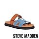 STEVE MADDEN-MAYVEN 皮革一字帶平底H涼拖-牛仔藍 product thumbnail 1