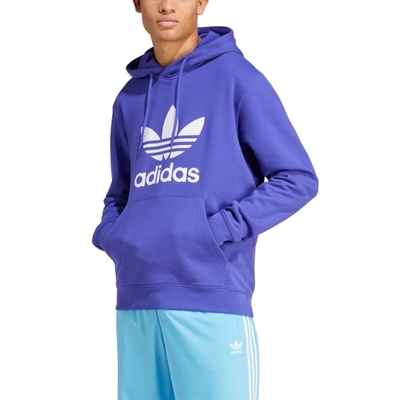 【Adidas 愛迪達】 TREFOIL HOODY 連帽長袖T恤 男 - IM9398