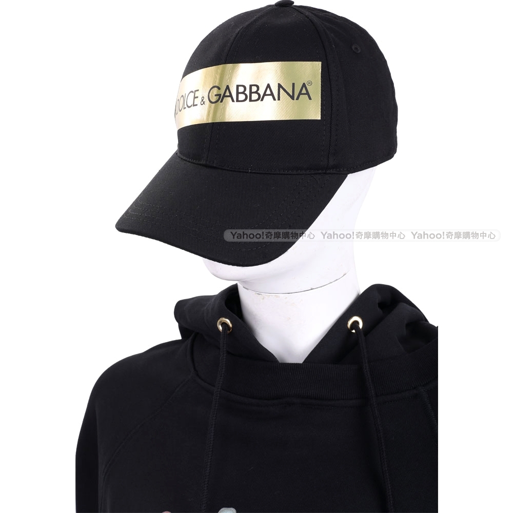 DOLCE & GABBANA 品牌字母帆布棒球帽(黑色) | 精品服飾/鞋子| Yahoo