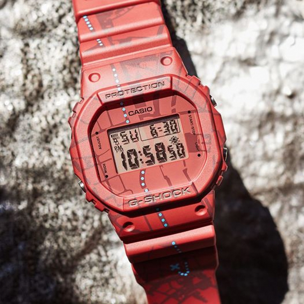 CASIO 卡西歐G-SHOCK 澀谷尋寶街頭復古風電子錶DW-5600SBY-4 | G-SHOCK